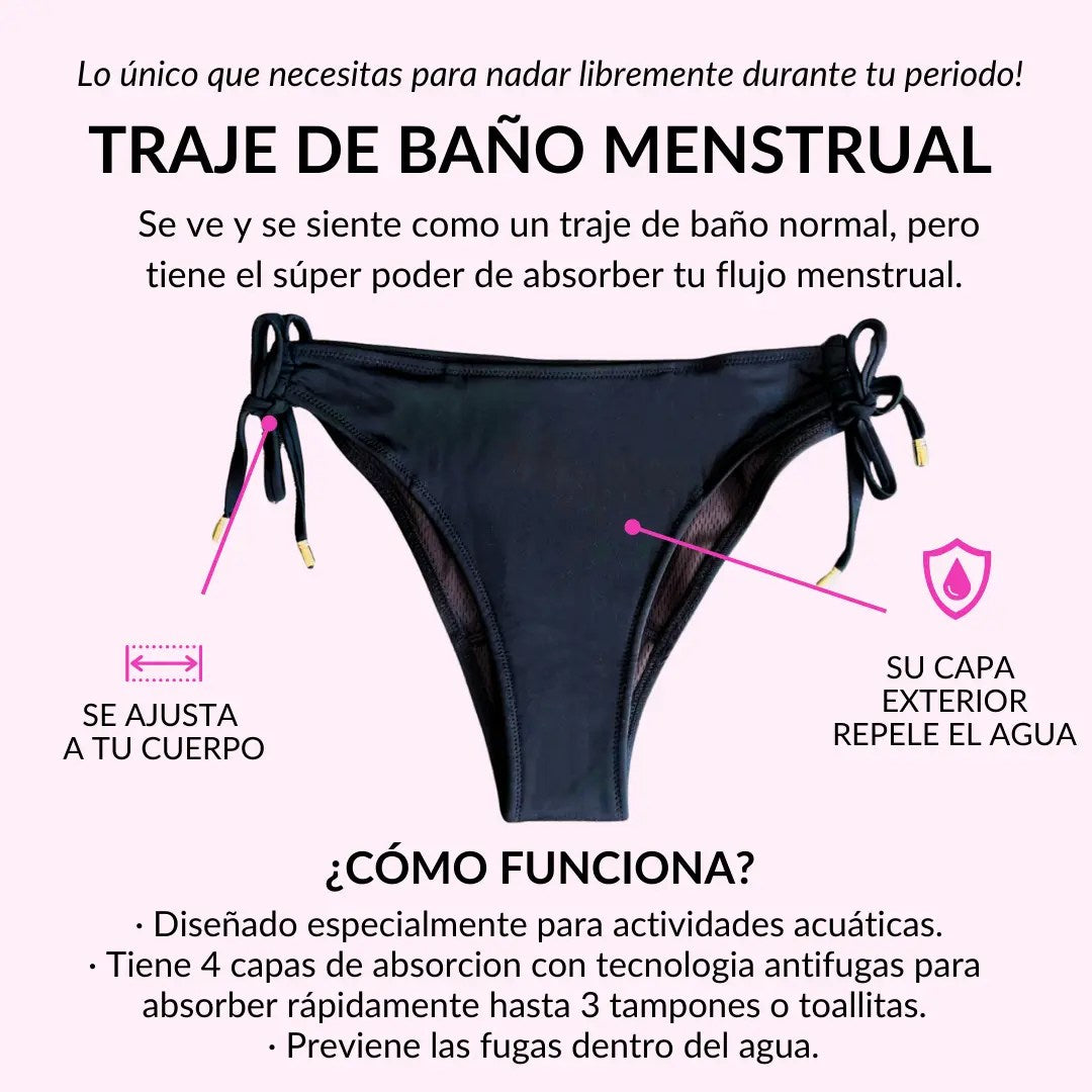 Nuevo! Traje de Baño Menstrual Alana  (Flujo Moderado)