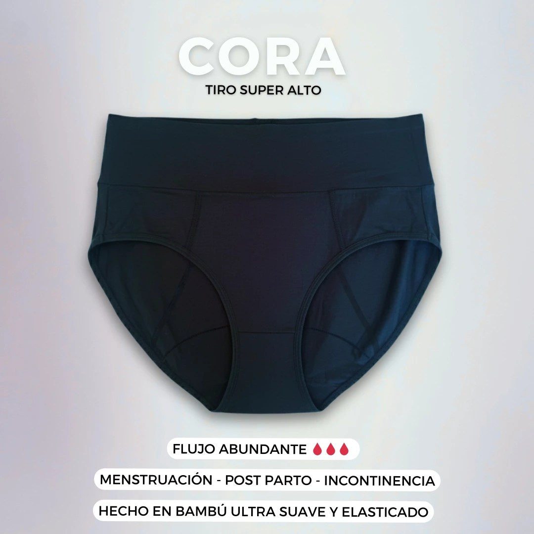 Calzón Cora  - Flujo Abundante - Menstruación e Incontinencia