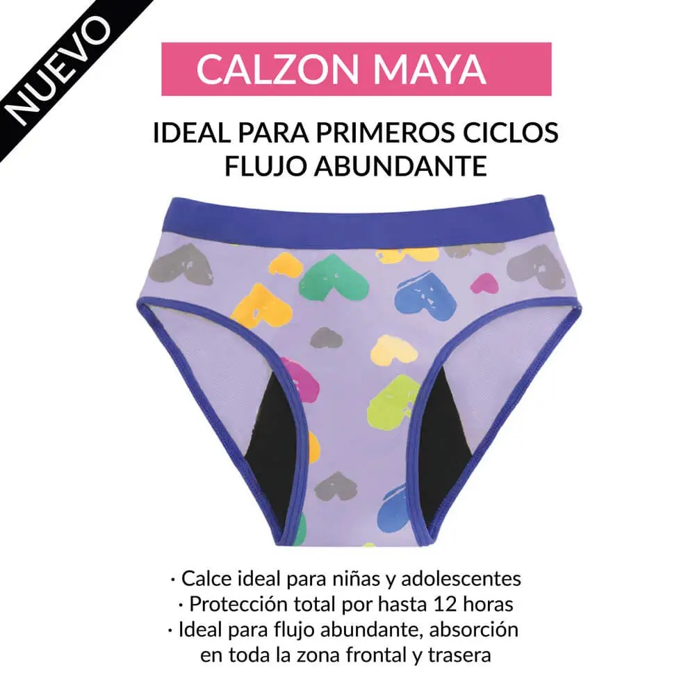 Calzón Maya Gris - Flujo Abundante