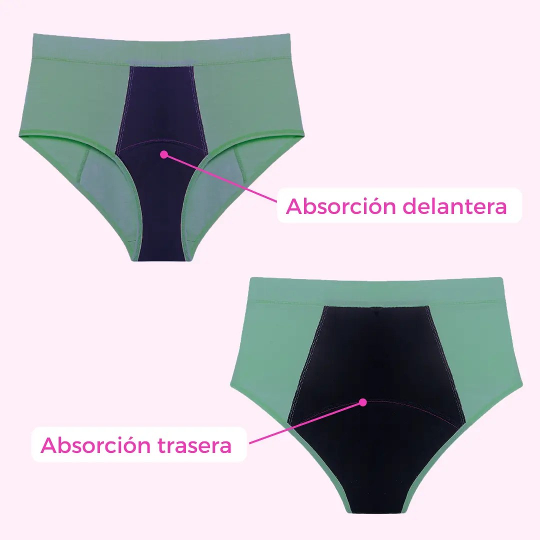 Calzón Maite Menta L-XL-3XL - Flujo Moderado