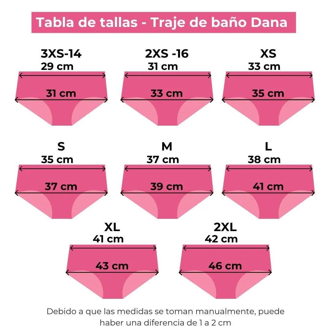Traje de Baño Menstrual Bikini Dana (Flujo Moderado)