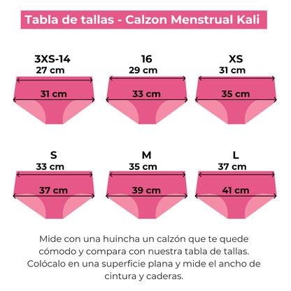 Calzón Kali Turquesa - Flujo Súper Abundante