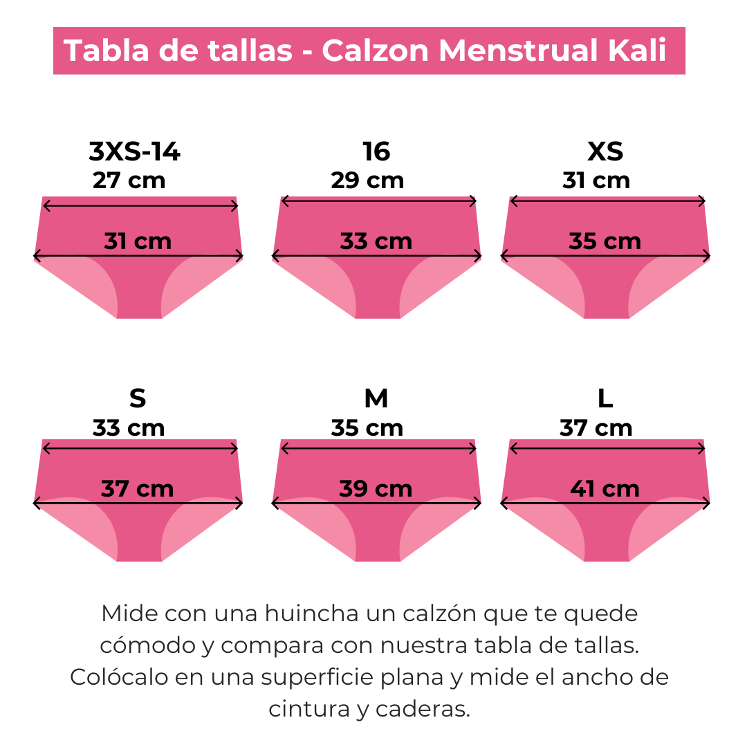 Calzón Kali Fucsia - Flujo Súper Abundante