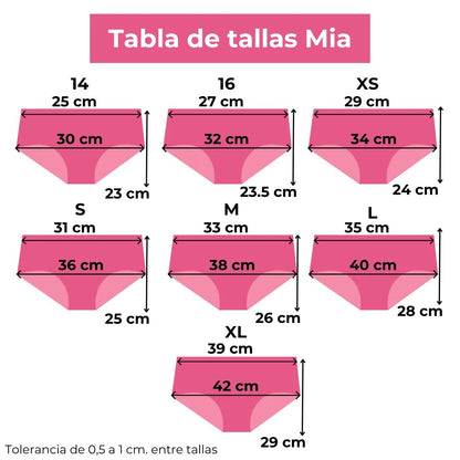 Calzón Mía Fucsia - Flujo Moderado