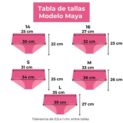 Calzón Maya Negro - Flujo Abundante