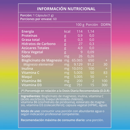 Tabla nutricional Teen Balance