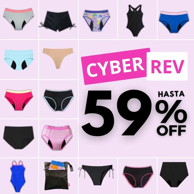 Cyber REV: hasta 59% OFF en ropa interior menstrual y trajes de baño