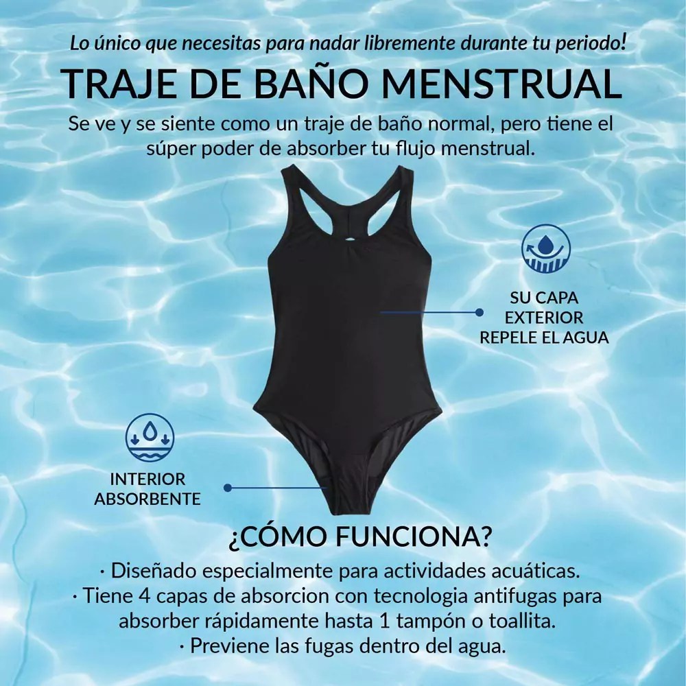 Traje de Baño Menstrual Katie (Flujo Ligero)