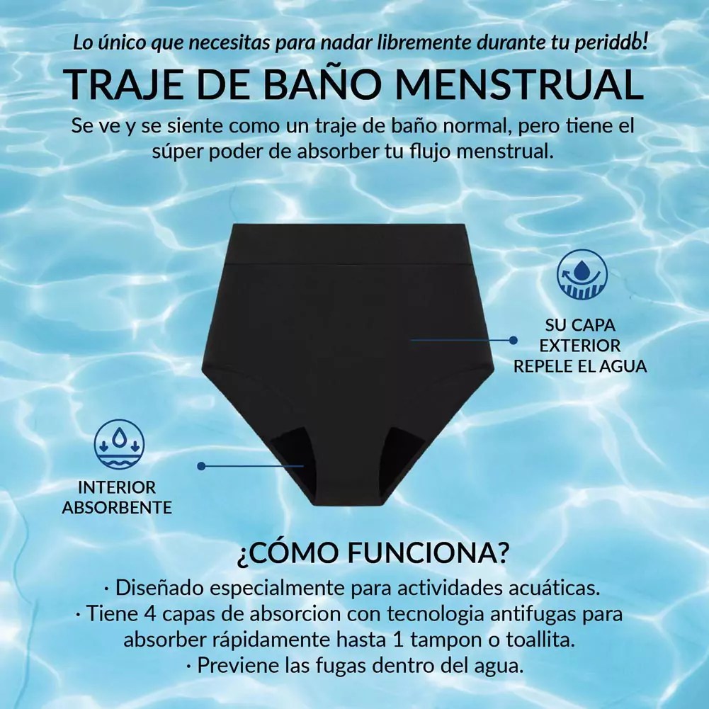 Traje de Baño Menstrual Olivia (Flujo Ligero)