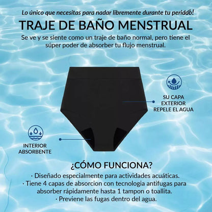 Traje de Baño Menstrual Olivia (Flujo Ligero)