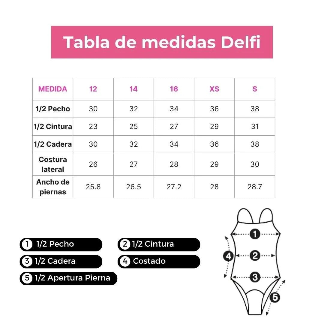 Traje de Baño Menstrual Delfi Azul (Flujo Moderado)