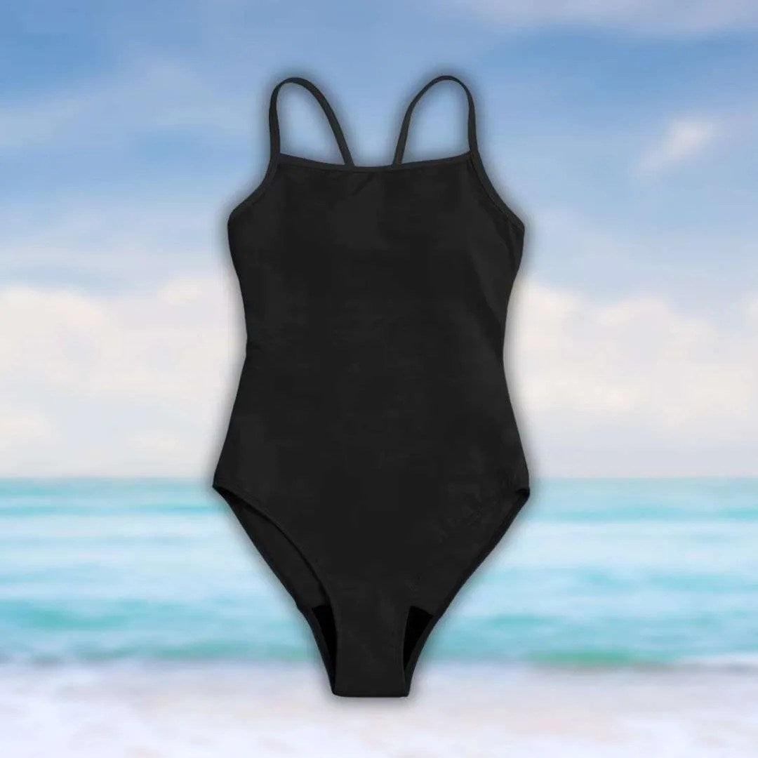 Traje de Baño Menstrual Delfi Negro (Flujo Moderado)